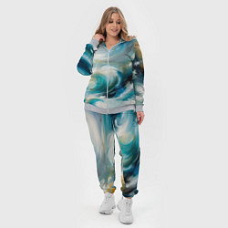 Женский 3D-костюм Штормовые волны океана, цвет: 3D-меланж — фото 2