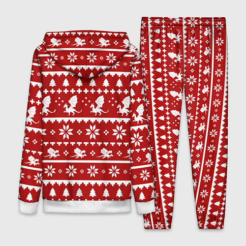 Женский костюм Dragon year pattern / 3D-Белый – фото 2