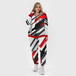 Женский 3D-костюм Honda - red and white, цвет: 3D-красный — фото 2