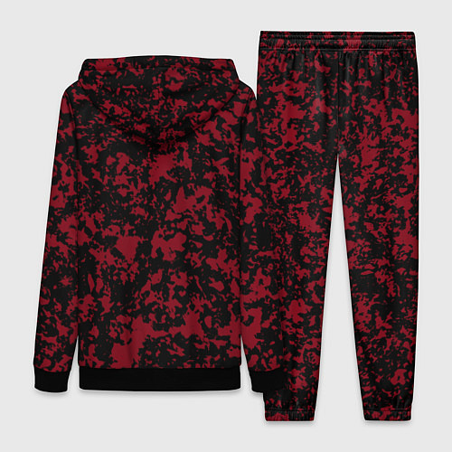 Женский костюм Красно-чёрная пятнистая текстура / 3D-Черный – фото 2