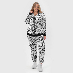 Женский 3D-костюм Пятнистый чёрно-белый паттерн, цвет: 3D-черный — фото 2