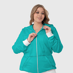 Женский 3D-костюм Цвет морской волны однотонный, цвет: 3D-белый — фото 2