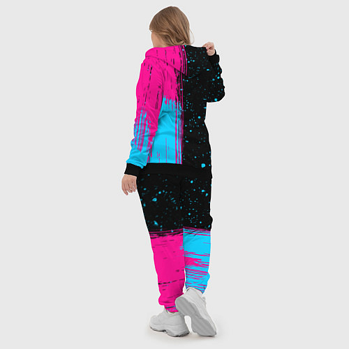 Женский костюм Sabaton - neon gradient: по-вертикали / 3D-Черный – фото 5