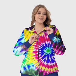 Женский 3D-костюм Colorful floral composition - tie-dye, цвет: 3D-синий — фото 2
