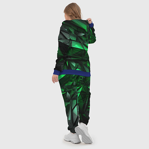 Женский костюм Green abstract / 3D-Синий – фото 5