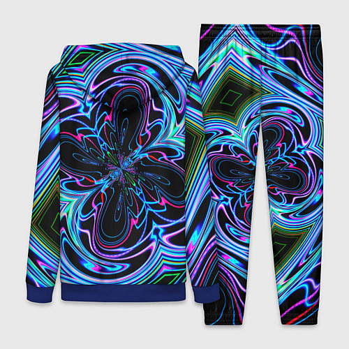 Женский костюм Абстракция neon / 3D-Синий – фото 2