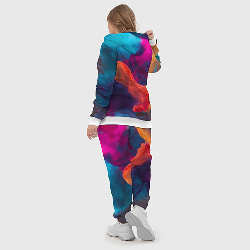 Женский костюм Акварельные краски / 3D-Белый – фото 5