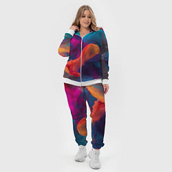 Женский 3D-костюм Акварельные краски, цвет: 3D-белый — фото 2
