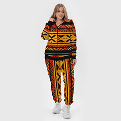 Женский 3D-костюм Узор в этническом стиле масаев, цвет: 3D-черный — фото 2
