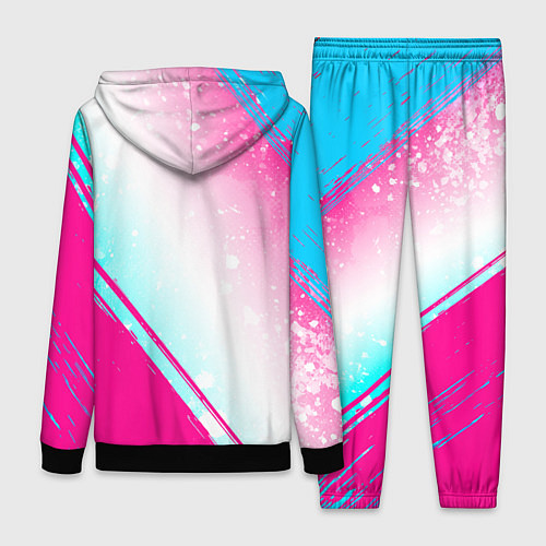 Женский костюм Bring Me the Horizon neon gradient style вертикаль / 3D-Черный – фото 2