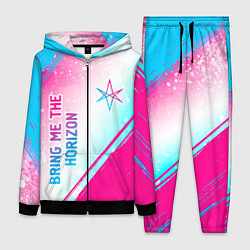 Женский костюм Bring Me the Horizon neon gradient style вертикаль