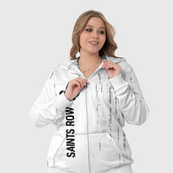 Женский 3D-костюм Saints Row glitch на светлом фоне по-вертикали, цвет: 3D-белый — фото 2