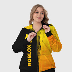Женский 3D-костюм Roblox - gold gradient по-вертикали, цвет: 3D-черный — фото 2
