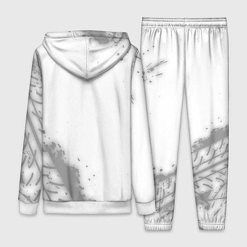 Женский костюм Chevrolet speed на светлом фоне со следами шин вер / 3D-Белый – фото 2