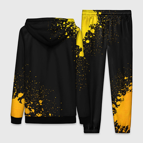 Женский костюм Breaking Benjamin - gold gradient вертикально / 3D-Черный – фото 2