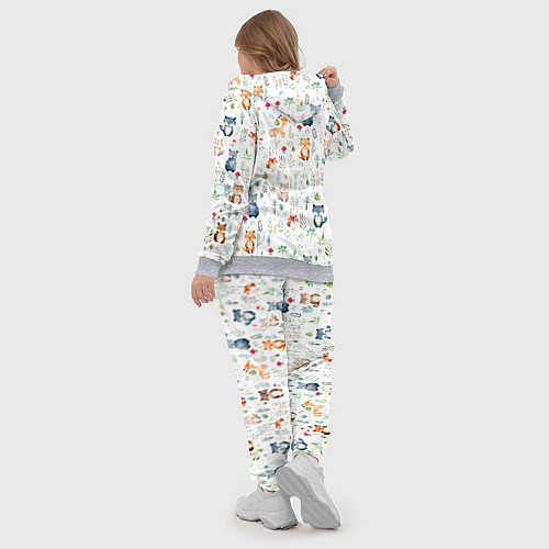 Женский костюм Акварельные сказочные лесные звери от нейросети - / 3D-Меланж – фото 5