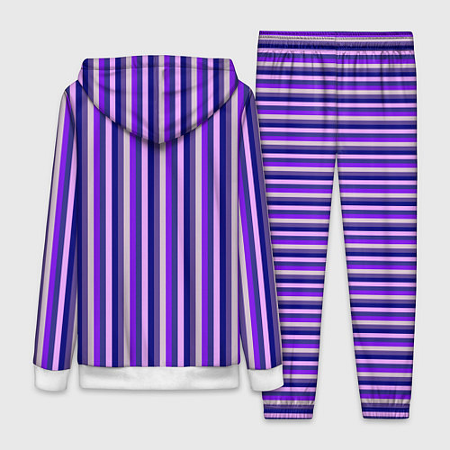 Женский костюм Сочетание фиолетовый / 3D-Белый – фото 2