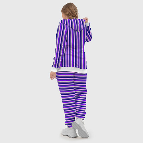 Женский костюм Сочетание фиолетовый / 3D-Белый – фото 5