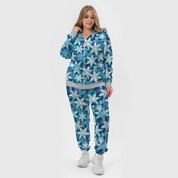 Женский 3D-костюм New Years pattern with snowflakes, цвет: 3D-меланж — фото 2