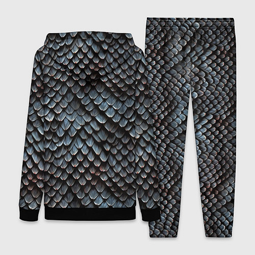 Женский костюм Паттерн чешуя дракона / 3D-Черный – фото 2