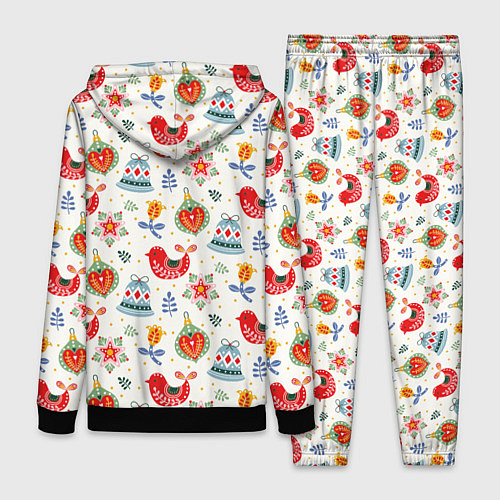 Женский костюм Рождественские узоры / 3D-Черный – фото 2