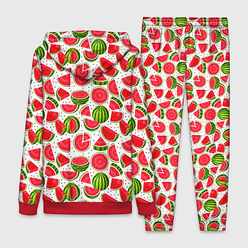 Женский костюм Нарезанный арбуз / 3D-Красный – фото 2