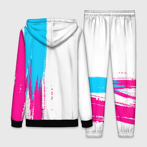 Женский костюм Asking Alexandria neon gradient style по-вертикали / 3D-Черный – фото 2