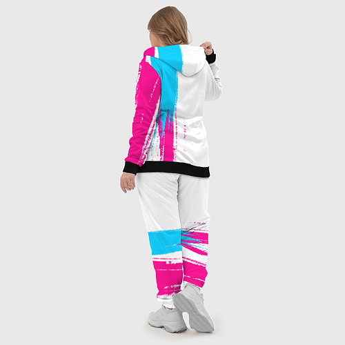 Женский костюм Asking Alexandria neon gradient style по-вертикали / 3D-Черный – фото 5