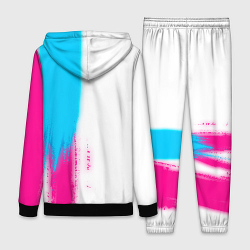 Женский костюм Coldplay neon gradient style по-вертикали / 3D-Черный – фото 2