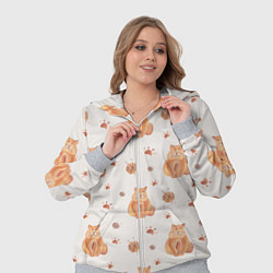 Женский 3D-костюм Паттерн - пухлый кот, цвет: 3D-меланж — фото 2