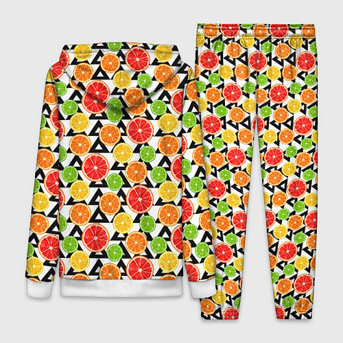 Женский костюм Citrus pattern / 3D-Белый – фото 2