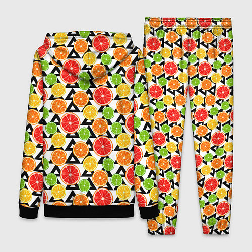 Женский костюм Citrus pattern / 3D-Черный – фото 2