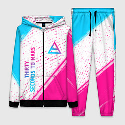 Женский костюм Thirty Seconds to Mars neon gradient style вертика