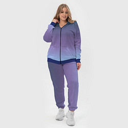Женский 3D-костюм Градиент синий фиолетовый голубой, цвет: 3D-синий — фото 2