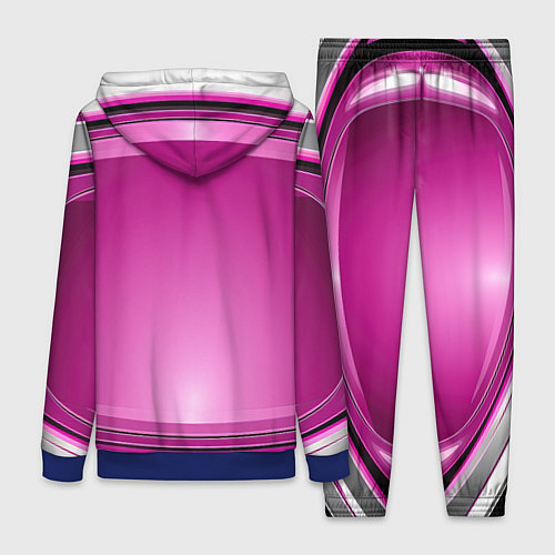 Женский костюм Розовый выпуклый фон / 3D-Синий – фото 2