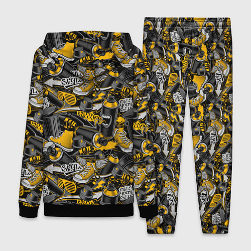 Женский костюм Graffiti style / 3D-Черный – фото 2