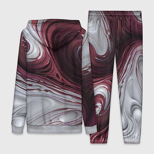 Женский костюм Бело-розовая краска / 3D-Меланж – фото 2