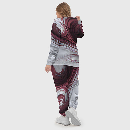 Женский костюм Бело-розовая краска / 3D-Меланж – фото 5