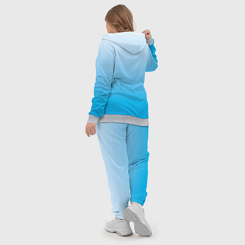 Женский костюм Небесный голубой градиент / 3D-Меланж – фото 5