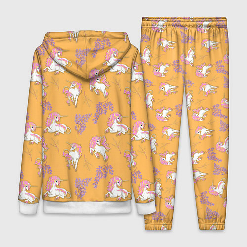 Женский костюм Единорог цветная грива / 3D-Белый – фото 2