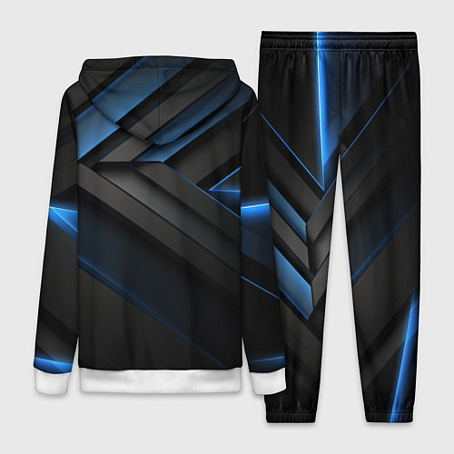 Женский костюм Абстрактная вселенная черного / 3D-Белый – фото 2