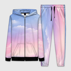 Женский 3D-костюм Нежные краски неба, цвет: 3D-черный