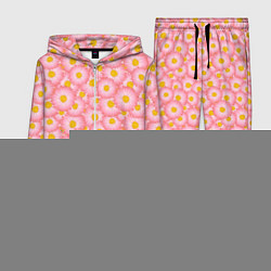 Женский 3D-костюм Цветы герберы, цвет: 3D-белый