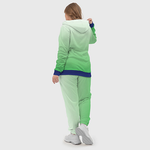 Женский костюм Лесной сон 3d зеленый градиент / 3D-Синий – фото 5