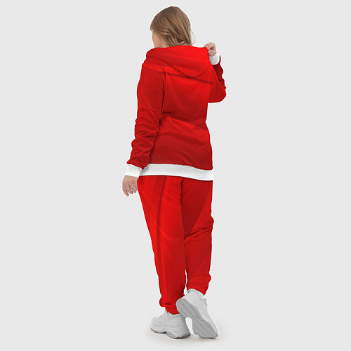 Женский костюм Дед Мороз с копьем и драконом / 3D-Белый – фото 5