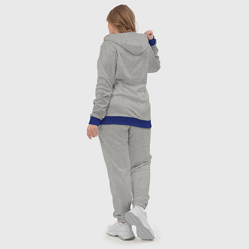 Женский костюм Французские бульдоги пара / 3D-Синий – фото 5