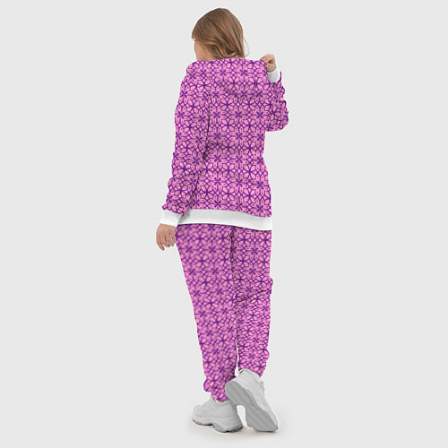 Женский костюм Фиолетовый орнамент / 3D-Белый – фото 5