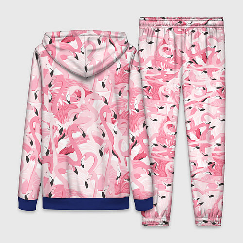 Женский костюм Стая розовых фламинго / 3D-Синий – фото 2