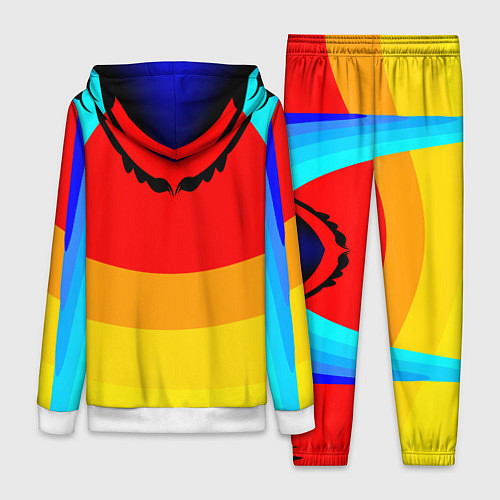 Женский костюм Цветные фигуры / 3D-Белый – фото 2