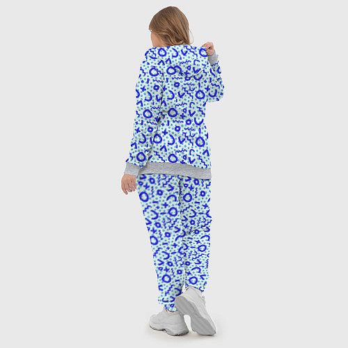 Женский костюм Синие каракули / 3D-Меланж – фото 5